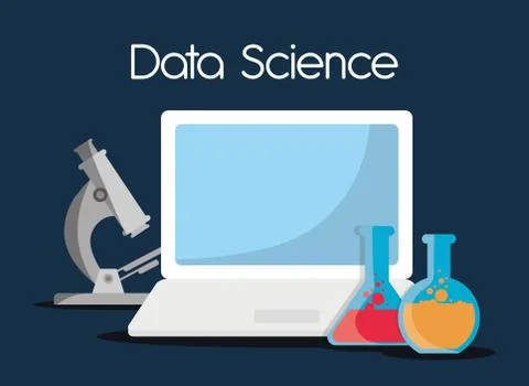 Data Science design , vector illustration Illustrazione stock