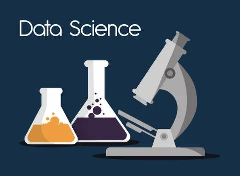 Data Science design , vector illustration Illustrazione stock