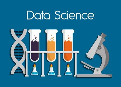 Data Science design , vector illustration Illustrazione stock