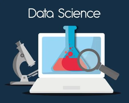 Data Science design , vector illustration 스톡 일러스트