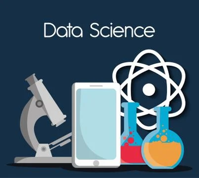 Data Science design , vector illustration Stockillustratie