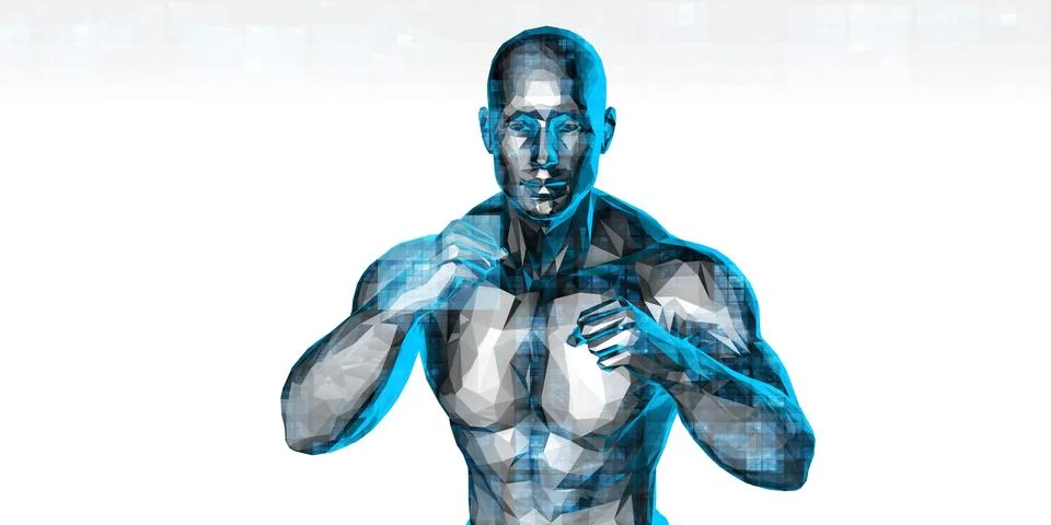 Data Science Human Form Technology Integration Stockillustratie