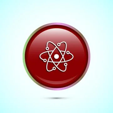 Data science icon design illustration. Big data, digital tech icon, Red Col.. Stock Illustration