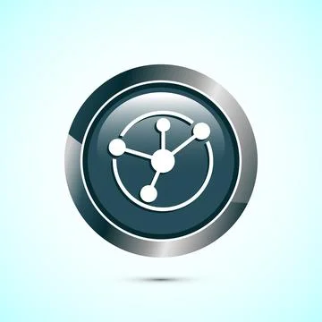 Data science icon design illustration. Big data, digital tech icon, Gray Co.. Stock Illustration