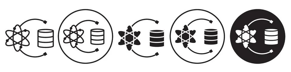 Data Science Icon vector set collection for web Stockillustratie