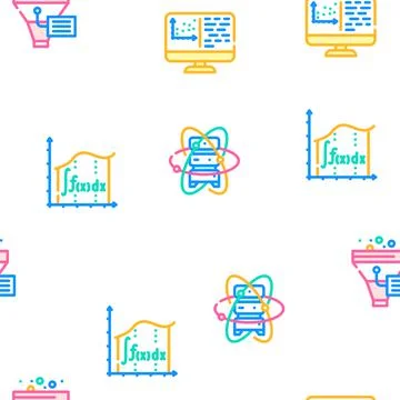 Data Science Innovate Technology Icons Set Vector Stock Illustration