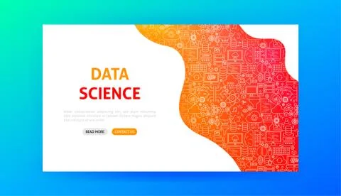 Data Science Landing Page イラスト素材