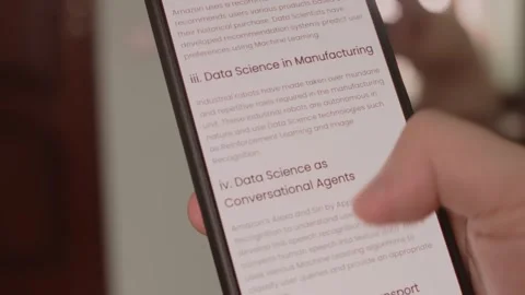 Data science. Learning information about data science in different fields on Stock Footage 249807058