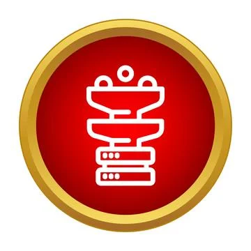 Data science machine learning filtration process icon Illustrazione stock