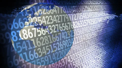 Data science numerical analysis random numbers and combination of algorithms and Video stock 271180336