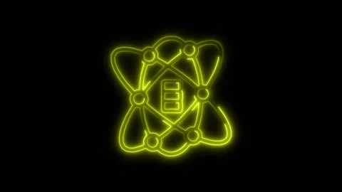 Data Science Outline Icon in HD Video Neon Animation  Technology and Resear Видео 304374999
