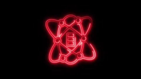 Data Science Outline Icon in HD Video Neon Animation  Technology and Resear Stockbeeldmateriaal 304375000