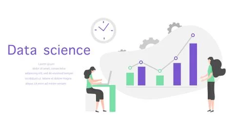 Data science Research Business analytics People Ilustración de archivo