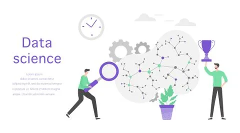 Data science Research Business analytics People Ilustración de archivo