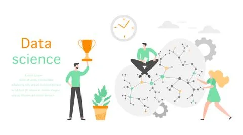 Data science Research Business analytics People Ilustración de archivo