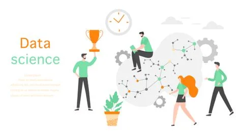Data science Research Business analytics People Ilustración de archivo
