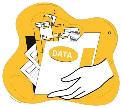 Data science. Systematic research blossoms under nurturing care data scienc.. Stock-Illustration