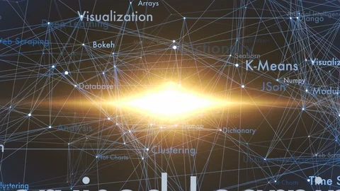 Data science technology concept background Stock Footage 98999559