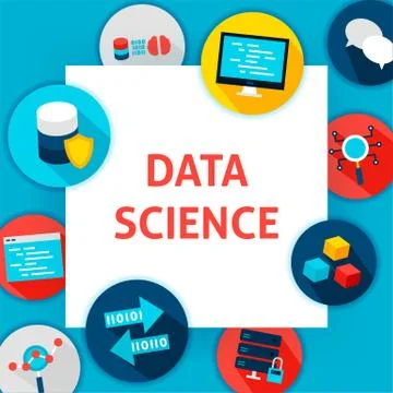 Data Science Template Stockillustratie