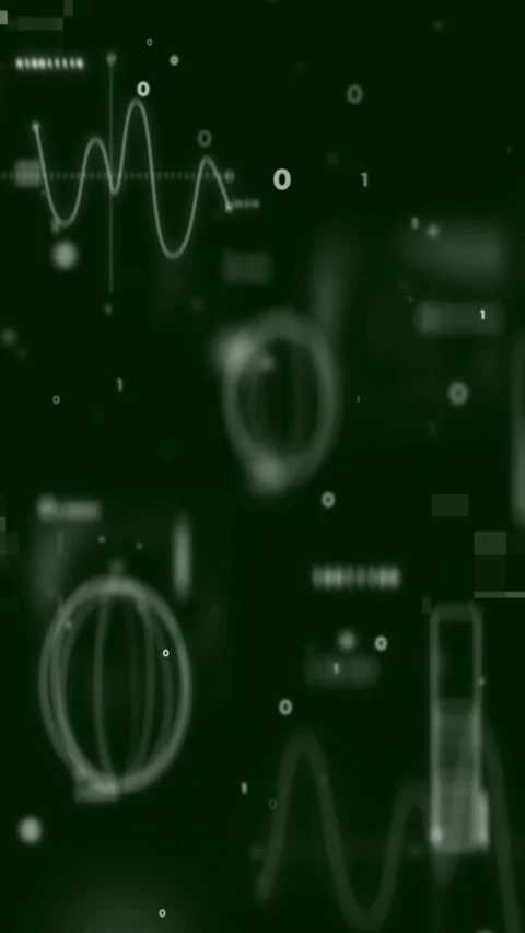 Data Science Vertical Background | Stock Video | Pond5