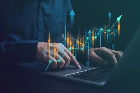 Data scientist analyzed the data to identify trends and patterns. Stock Photos