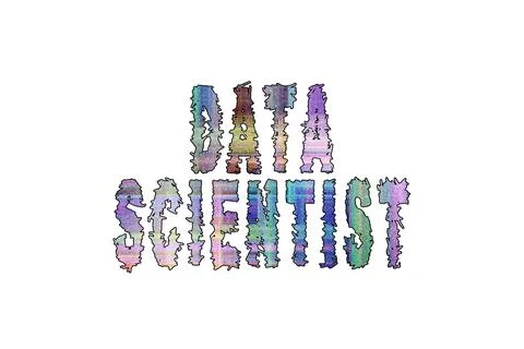 Data Scientist, Banner, Poster and Sticker Stock Illustration