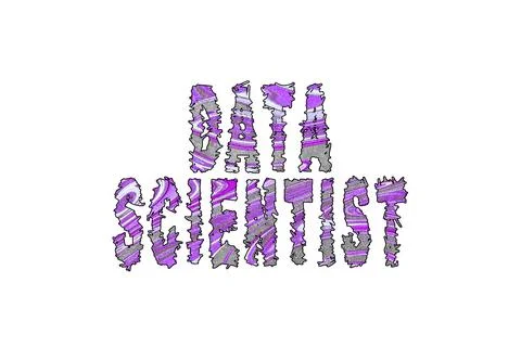 Data Scientist, Banner, Poster and Sticker Stock Illustration
