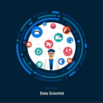 Data Scientist Stock Illustration