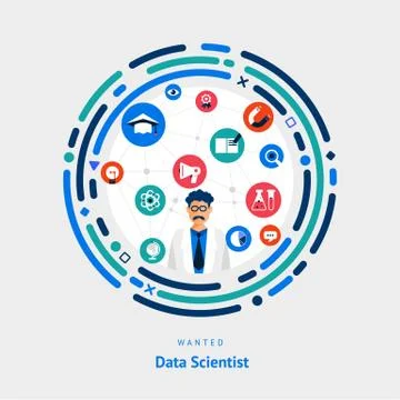 Data Scientist Stock Illustration