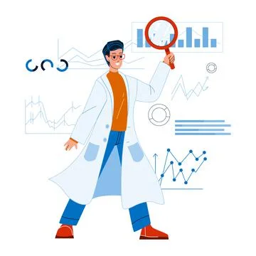 Data scientist vector Stock Illustration