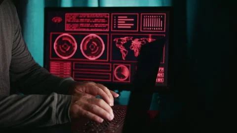 Data scientist visualizing complex algorithms, data scientist working on matrix Stock Footage 317942880