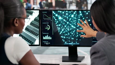 Data Scientist Woman Working On AI Model Development Stock Footage 333402158