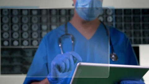 Data Screen In A Medical Office   스톡 동영상 195988466