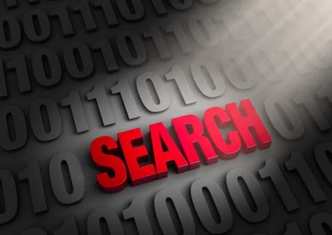 Data search Stock Illustration