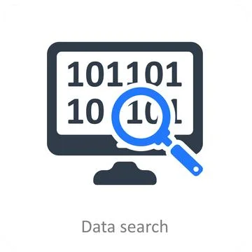 Data Search Stock Illustration