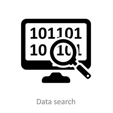 Data Search Stock Illustration