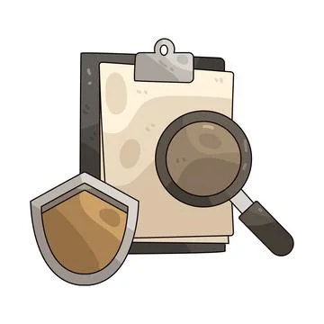 Data Search Protection illustration 库存插图