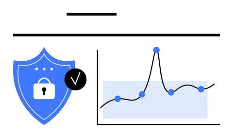 Data Security and Analytics Ensuring Safety and Monitoring Insights with Gr.. 스톡 일러스트
