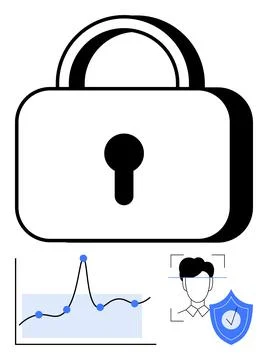 Data Security and Privacy Protect, Analyze, and Authenticate Your Information Stock Illustration