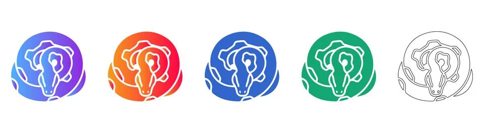 Data Security and Protection Icon Set Stock Illustration