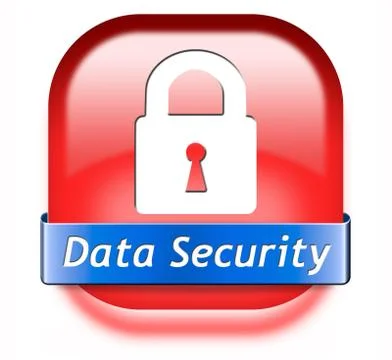 Data security button Stock Illustration