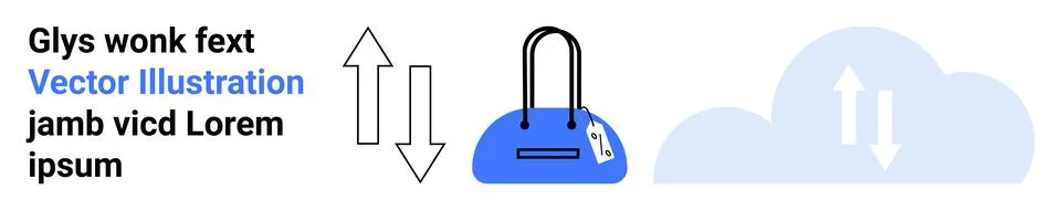 Data security, cloud backup, online storage, cybersecurity, digital access, f Illustration