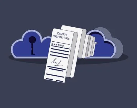 Data security with cloud computing 스톡 일러스트