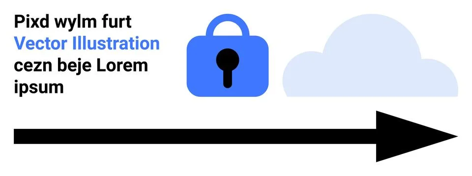 Data security, cloud storage, online privacy, information protection, cyberse イラスト素材