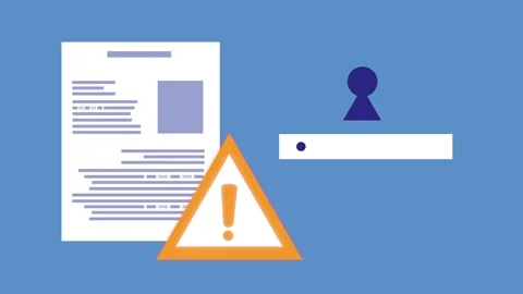 Data security concept animation featuring secure login password protected d.. 動画素材 338427222