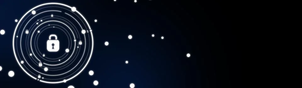 Data security concept. Data protection and safe work. 스톡 일러스트