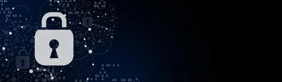 Data security concept. Data protection and safe work. 스톡 일러스트