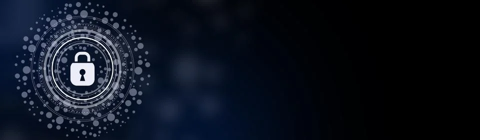 Data security concept. Data protection and safe work. 스톡 일러스트