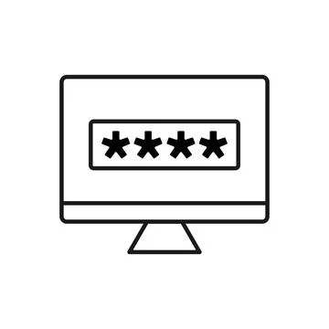 Data security concept. Data protection and safe work. Illustrazione stock