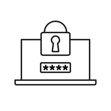 Data security concept. Data protection and safe work, flat design Stock Illustration